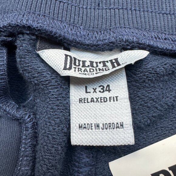 Duluth Trading Men’s Souped-Up Sweats Tapered Sweatpants Navy Blue Large x 34 - Picture 7 of 15